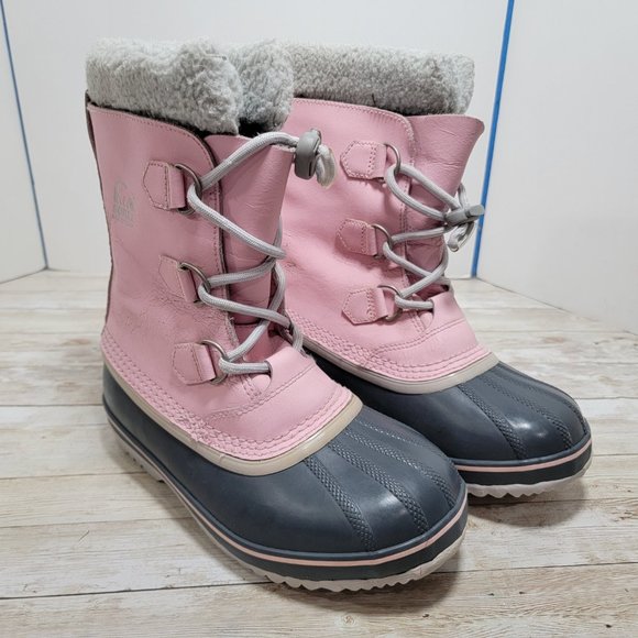 Sorel Yoot Pac Size 5 Pink Waterproof Insulated‎ Snow Lace Up Outdoor Boots - Picture 4 of 12